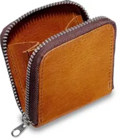 高級本革 小銭入れ イタリアンレザー キャメル ヌメ革 コインケース メンズ