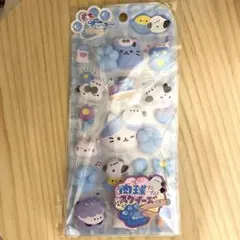 もちぷにゅーステッカー シマエナガ ねこ 肉球スクイーズ クラックス