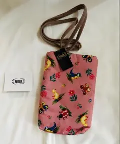 極美品 FEILER フェイラー ハイジ エンボス加工 パソコンケース ピンク
