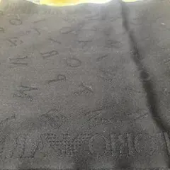 エンポリオアルマーニロゴ入り ブラック マフラー