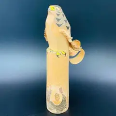 お鷹ぽっぽ 六代目 高峰 作 木彫 鷹彫刻 木製置物 作家物 在銘 R8SA5