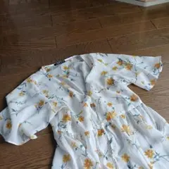 新品未使用　INGNI 花柄ロングシャツワンピース 半袖 羽織り