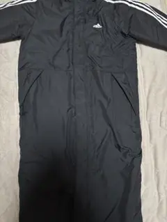adidas ブラック ベンチコート ASIA M
