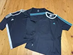 adidas トレーニングウェア 3点セット ブラック