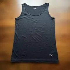 PUMA タンクトップ ブラック ピンクロゴ Mサイズ