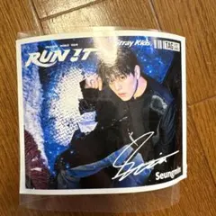 スキズ スンミン ラベル缶サイン入り RUNIT