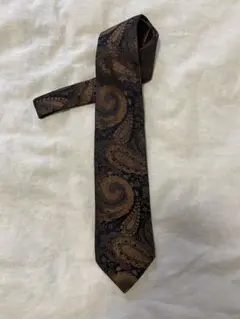 GUCCI ネクタイ ペイズリー柄 ブラウン系