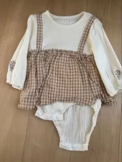 女の子　赤ちゃん　ベビー　ロンパース　80サイズ 秋　冬　冬服