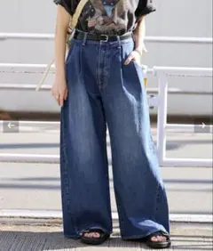美品＊JOURNALSTANDARD ＊2タックワイドデニムパンツ