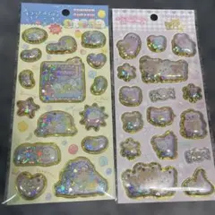 キラッとぷくぷくエアーシール　すみっコぐらし　リラックマ　2点セット