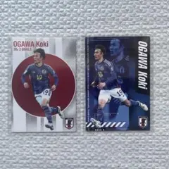 小川航基 サッカー日本代表チップス カード カルビー　2枚まとめ売り