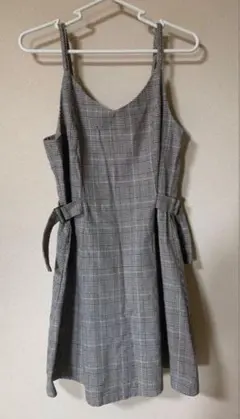 韓国 ワンピース チェック柄