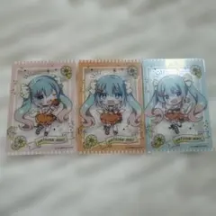 初音ミク シトラスミク　フリューくじ クリアカード 3枚