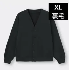 GU 裏毛 オーバーサイズ スウェット Vネックカーディガン XL ポケット有