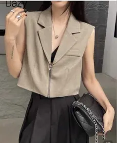 shein ジップアップベスト 新品 未使用