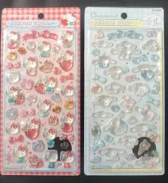 キティ(赤)　シナモロール　ボンボンドロップシール　第2弾　サンリオ