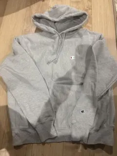 チャンピオン　リバースウィーブ　フーディLグレー目あり