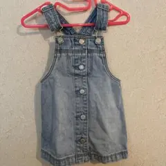 美品babyGAP デニムジャンパースカート