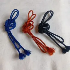 さらにお値下げしました　帯締め（房付き編み紐 3色セット）