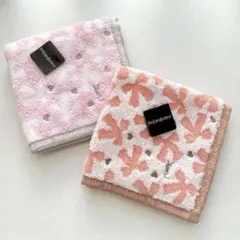 【 新品 未使用 】 イヴ・サンローラン タオルハンカチ2枚セット ②