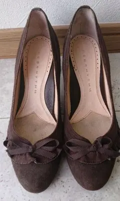 22 パンプス スエード ハイヒール 日本製 ネオリズム 22.5 美品