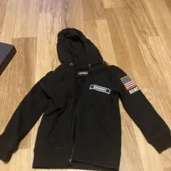 AVIREX MAVERICK ジップアップパーカー ブラック