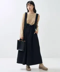 FREAK'S STORE ミリタリー 2way サスペンダー ワンピース黒