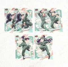 忍たま クリアカードコレクションガム2 六年生 小平太 留三郎 文次郎 仙蔵