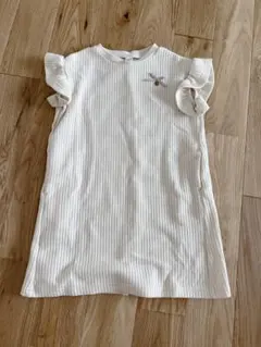 アプレレクール　90 リブ　ワンピース 半袖 くすみカラー