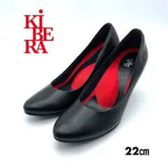 KiBERA パンプス 希少 キビラ 本革 22cm 黒 日本製 定番 美品のサムネイル