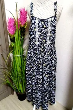 アクシーズファム 春先取り プリーツ ワイド キュロット サロペット