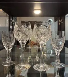 ボヘミアクリスタル ワイングラスセット