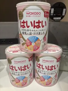 未開封　和光堂 レーベンスミルク はいはい 大缶 810g 3缶セットのサムネイル