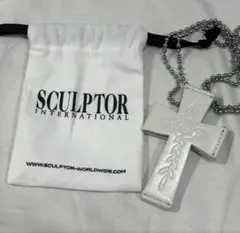 SCULPTOR クロスストラップウォレット　スカルプター　ホワイト