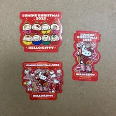 HELLO KITTY LUMINEクリスマス2025シール3枚セット