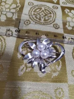 あこや真珠　ブローチ
