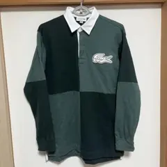 ラコステ LACOSTE カラーブロック ラガーシャツ M 長袖ポロシャツ