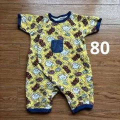 80センチ　ベビーロンパース　キルティング