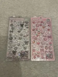 ボンボンドロップシール　国内正規品　しろくろボンボン&ももいろボンボン