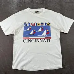 90s SIGNAL SPORTS シグナルスポーツ　Tシャツ　プリント　ヨット