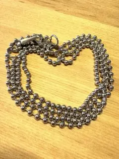 【未使用試着のみ】and ST スマホショルダー　ボールチェーン　シルバー