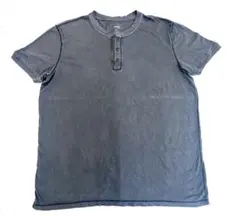 SONOMA ヘンリーネック Tシャツ XL チャコール フェード 半袖コットンのサムネイル