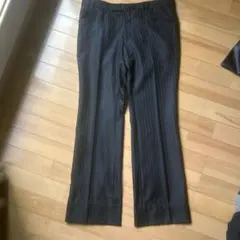 黒 ストレート ストライプ スラックス vintage archive