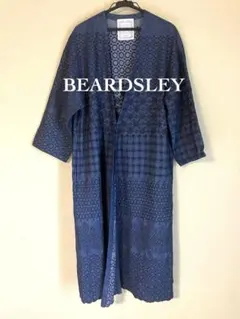 美品✨BEARDSLEY ビアズリー 刺繍羽織 インディゴブルーのサムネイル