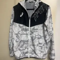 アシックス　ナイロンパーカー　サイズL カモフラ柄