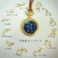 オーダーメイド☆12星座のネックレス レジン 蓄光