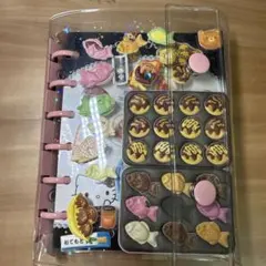 シール帳完成品　平成ハローキティ 食べ物バインダー　可愛いレア