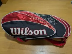 ロジャーフェデラー Wilson RF ラケットバッグ レッド 未使用 - メルカリ