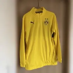 セ　Puma BVB 09 イエロー長袖ハーフジップ