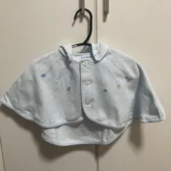 familiar ベビーポンチョ 60-90 水色